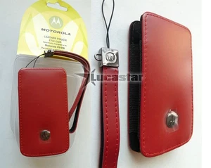 Estuche Original para Motorola V3 Piel Roja - Picture 1 of 1