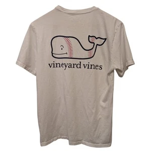 Vineyard Vines Baseball T-Shirt weiß 100% S Baumwolle Kurzarm Rundhals sportlich - Bild 1 von 6