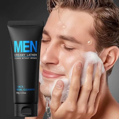 Limpiador facial para hombre Cuidado de la piel Control de aceite Productos para espinillas Eliminar G7G3 Foto 1 de 4