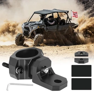 1X UTV Flag Whip Light 1.75"-2" Roll Bar Cage Mount Bracket For RZR Can Am 4WD - Picture 1 of 10