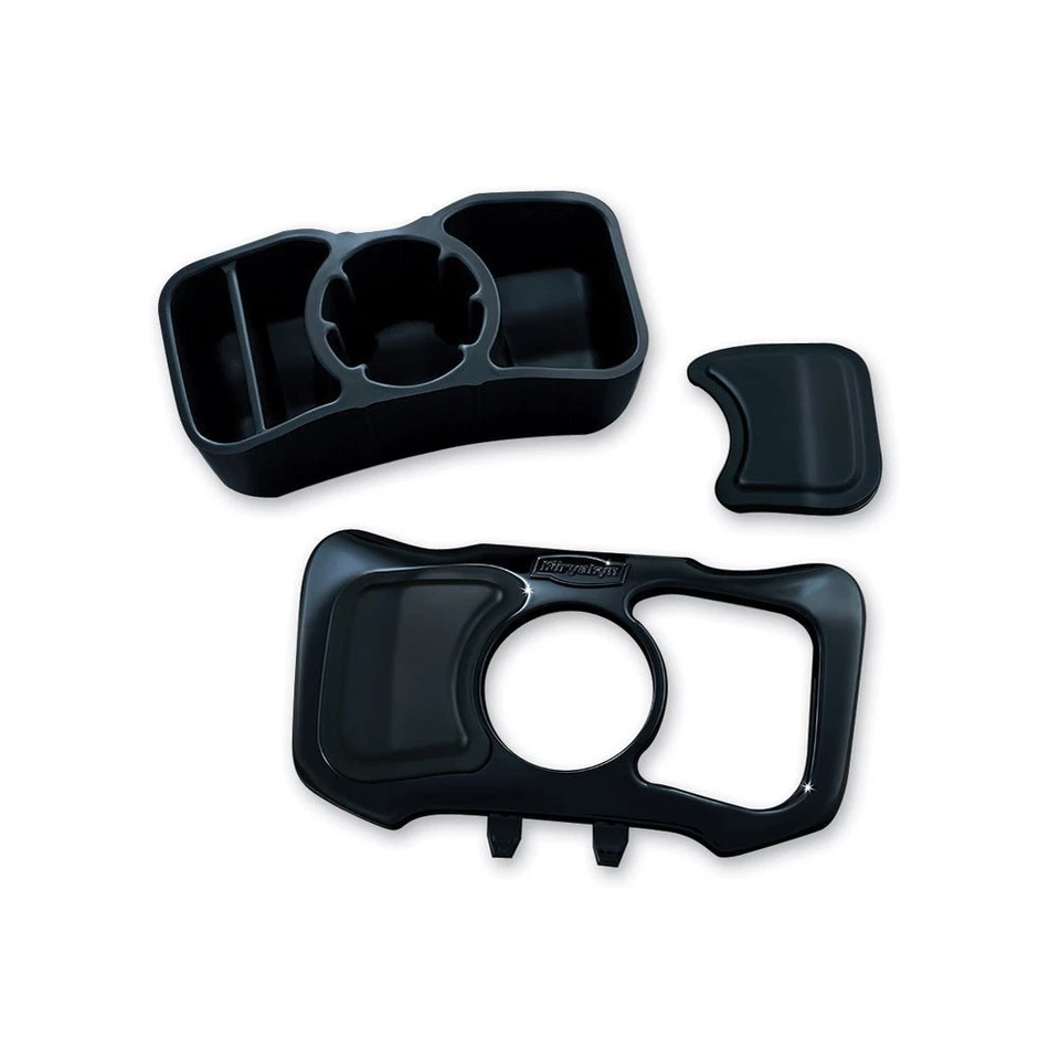 Guantera central de almacenamiento negra Kuryakyn cubierta cubby Honda Goldwing F6B 2012-2016 Foto 1 de 3