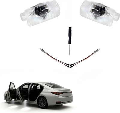 PEACH FAIRYERS 2Pcs Car Door Logo Projector Lights Compatible with Lexus 2PCS