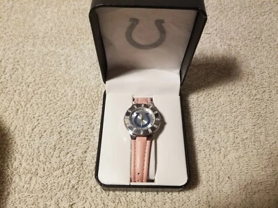 Indianapolis Colts NFL Ladies Watch Pink Band New In Original Box - Image 1 of 4