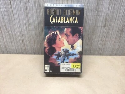 Casablanca (1942) VHS Tape - 1994 Remastered Collector's Edition Humphrey Bogart - Image 1 of 4
