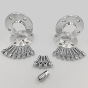 BMW Wheel Spacers 4x15mm, + Wheel Bolts + Locks For BMW E36 E46 E90 E91 E92 - Picture 1 of 19