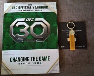 UFC 2023 30th ANNIVERSARY OFFICIAL YEARBOOK + UFC 200 KEYCHAIN 