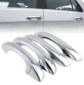 LHD Door Handle Plastic Cover Gloss Chrome Silver Fits 15-20 Golf 7 GTI R MK7 - Picture 1 of 1