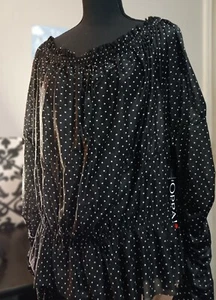 Women's Plus Size Polka Dot Off The Shoulder Top By Oppa Size 3X NWT - Picture 1 of 8