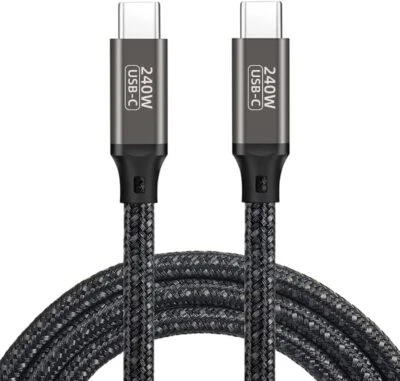 240W USB C Fast Charging Cord Type C Power Cable for Mac Book Pro Samsung - Image 1 of 4