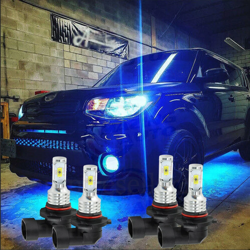 Bombillas LED delanteras azul hielo 8000K para haz alto y bajo Scion tC 2005-2013 Foto 1 de 4