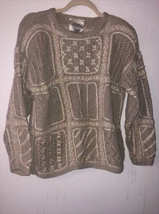 Vintage Express Compagnie Internationale Handknit Sweater XS PRE-owned - Picture 1 of 6