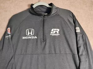 New Era 1/4 Zip Pullover Shirt Schwarz Langarmshirt Stretch Herren Large - Bild 1 von 13