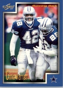 1999 Score Football #68 Chris Warren - Dallas Cowboys