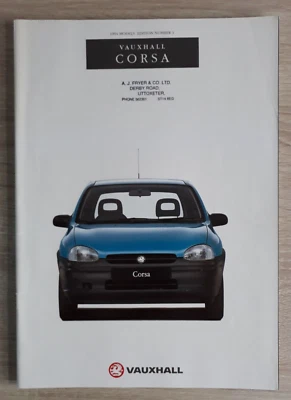 Vauxhall Corsa Brochure 1994 - Merit  LS  GLS  Flair  SRi  GSi 16V - Image 1 of 4