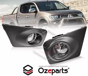 Full Set Fog Light Spot Driving Lamp KIT For Mitsubishi Triton MN Ute 2009~2015 - Picture 1 of 6