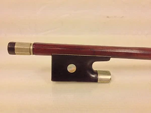 Antique Exquisitely Made Violin Bow Unmarked With Incised Arrow Shaft by Frog - Picture 1 of 12