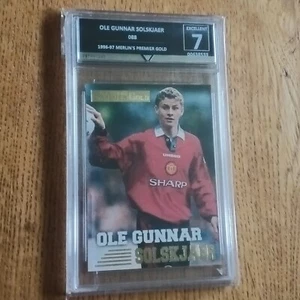 Ole Gunnar Solskjaer Merlin 1996 Card Manchester United Get Graded 7 Mint - Picture 1 of 8