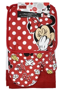Disney Minnie Geschirrtücher 3 Stück Set Teile Küchentuch - Bild 1 von 4