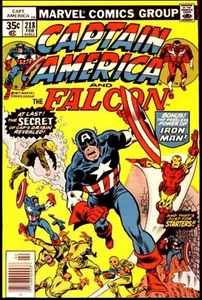 Captain America Vol. 1 #218 – Marvel Bronze Age Cap vs. Machinesmith - Picture 1 of 4