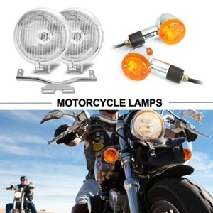 Passing Turn Signals Spotlight Bar For Yamaha Road Star XV 1600 1700 Silverado - Picture 1 of 9