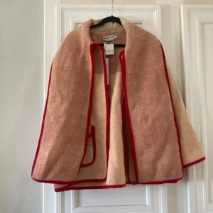 Carleen Free People 100% Wool Scarf Jacket Orange Made In USA Sz XL NWT - Picture 1 of 7