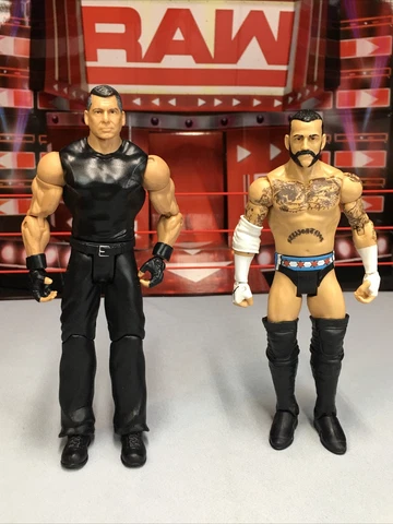 VINCE McMAHON Vs CM Punk WWE Mattel Battle Pack Series 23 Wrestling Lot Basic Cover