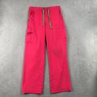 Carhartt Force Women's Scrub Pants C52110T Drawstring Small Pink - Flaws