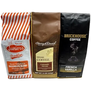 Flavored Coffee Bundle Including BH French Vanilla, HD Caramel Pecan & Jr's BB - Picture 1 of 7