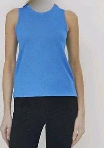 NEW Tuff Athletics Women's Crew Neck Stretch Top Lightweight Blue, Size XXL - Picture 1 of 4