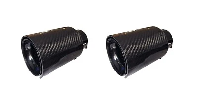 2 uds tubo de escape de carbono embellecedor de escape redondo para AUDI Q1 Q2 Q3 Q5 Q7 Q8 - Imagen 1 de 4