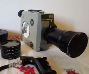 Vintage USSR Krasnogorsk-2 16mm Bayonet 16SP: Meteor 5-1 17-69mm Movie Camera - Picture 1 of 11
