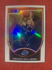 2007-08 Bowman Chrome Deron Williams White Refractor /299 #8 Jazz