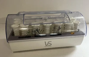 Vidal Sassoon Hairsetter Model VS321 20 Hot Rollers Curlers 3 Sizes 21 Clip EUC - Picture 1 of 8