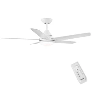 YUHAO Ceiling Fan 48" Steel Indoor White w/ Dimmable Integrated LED Light Kit - Picture 1 of 6