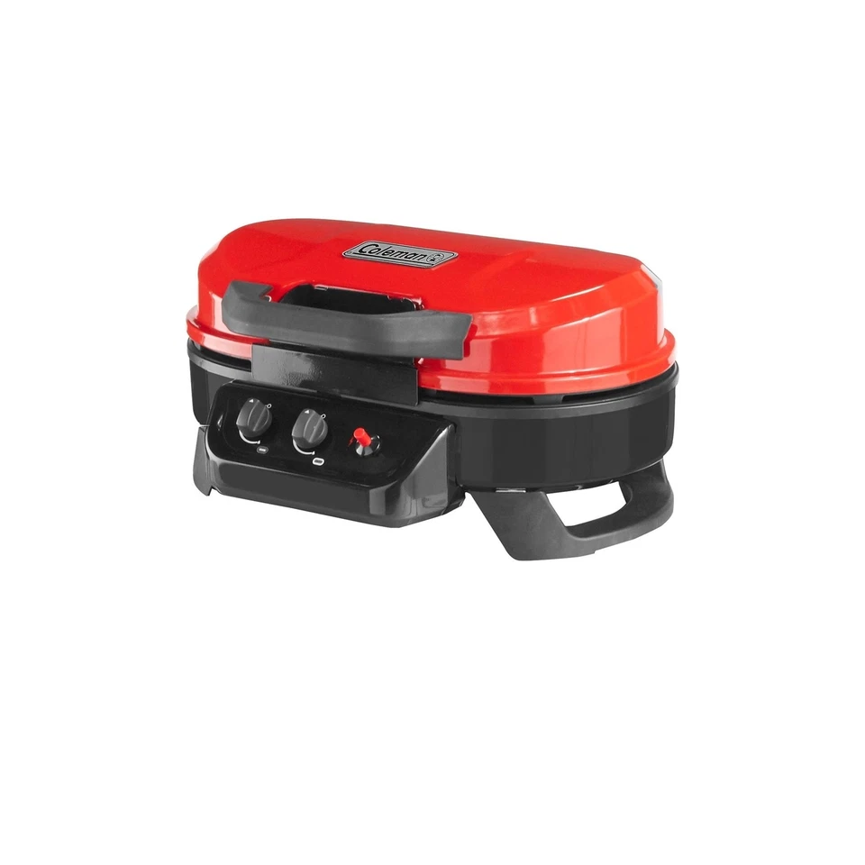 Coleman 2000033047 Roadtrip 2 Burner Portable Tabletop Propane Grill Red