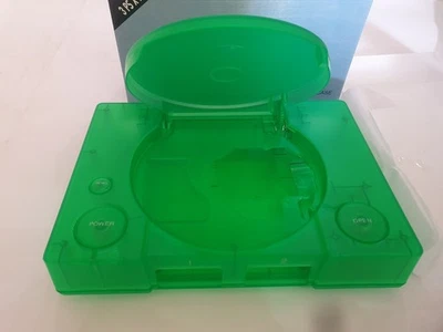 NOS PLAYSTATION ONE FAT CLEAR GREEN SHELL  - Image 1 of 4