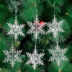 Contenedor decoraciones para fiestas y hogares 4 piezas/6 piezas adornos de Navidad - Imagen 1 de 14