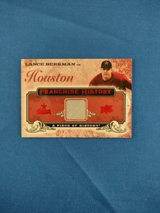 2008 UD A Piece of History Lance Berkman Franchise History Jersey Auto Relic - Picture 1 of 2