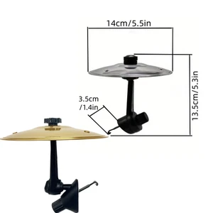 2 Stück Auto Lüftung Mini Crash Becken - Spaß Trommel Spielzeug für Musikliebhaber, Zum Selbermachen Percuss - Bild 1 von 7