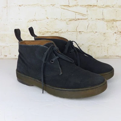 Botas Chukka Dr. Martens Hombres 8 EE. UU. Mujeres 9 Negras Mayport Lona Con Cordones Preppy Foto 1 de 4