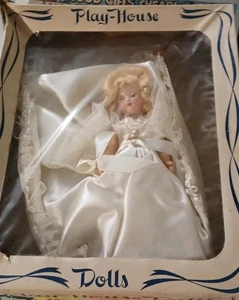 Vintage Jaret & Diamond Puppe made by Play - House Dolls, NY, im Brautkleid - Bild 1 von 5