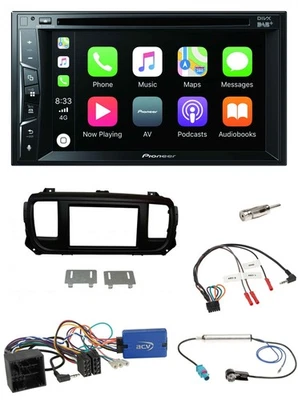 Pioneer Lenkrad USB DVD Bluetooth DAB 2DIN Autoradio für Citroen Spacetourer Jum - Bild 1 von 4