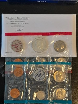 1970- P, D & S uncirculated Small Date Mint set #1 - Image 1 of 4