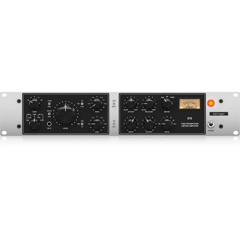 Preamplificador de tubo de vacío clásico Behringer 676 y compresor estilo FET Foto 1 de 4