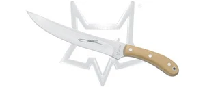 Fox Knives 630 Old Fox Knives Fixed Blade Knife Boxwood 440C Stainless Steel - Picture 1 of 2