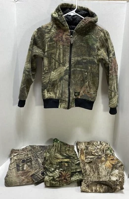 Lot 4- Youth S/M Camo Realtree, Mossy Oak, Magellan, Ranger Coat Pants - Image 1 of 4