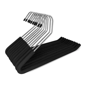 Open Ended Pants Hangers, 10 Pack Non-Slip Foam Padded Pants Hangers Space Sa... - Picture 1 of 7