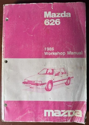 Mazda 626 1986 manual de reparación de taller original OEM Foto 1 de 4