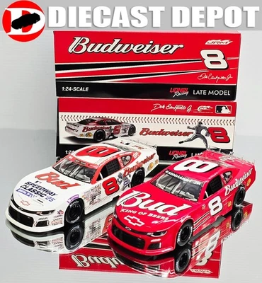 DALE WONHARDT JR BUDWEISER MODELO TARDÍO Y MLB COMBO DE 2 COCHES 1/24 DIECAST de acción Foto 1 de 4