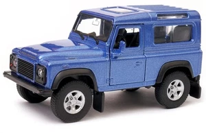 Welly Land Rover Defender Blue Metallic 1:34 1:39 Scales US IMPORT DUTIES PAID - Picture 1 of 10